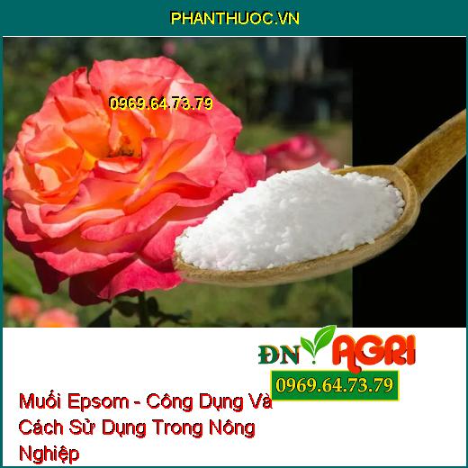 Muối Epsom - Công Dụng Và Cách Sử Dụng Trong Nông Nghiệp