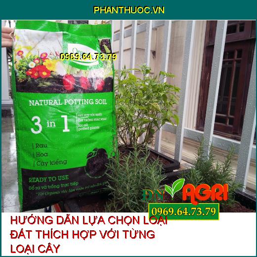 HƯỚNG DẪN LỰA CHỌN LOẠI ĐẤT THÍCH HỢP VỚI TỪNG LOẠI CÂY