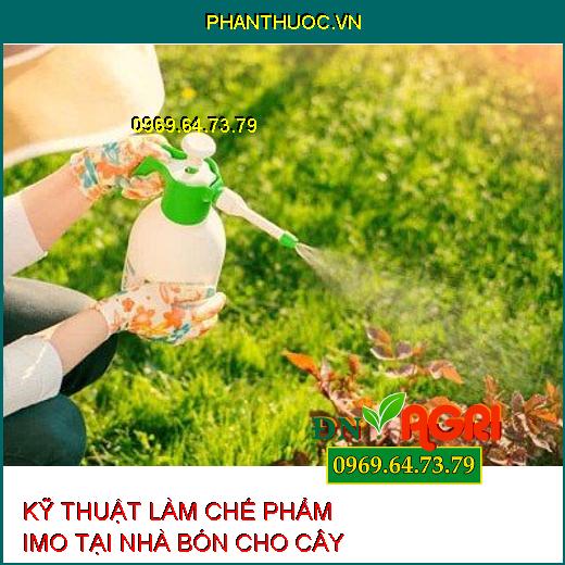 KỸ THUẬT LÀM CHẾ PHẨM IMO TẠI NHÀ BÓN CHO CÂY 