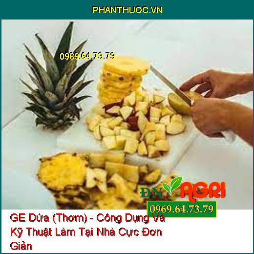 GE Dứa (Thơm) - Công Dụng Và Kỹ Thuật Làm Tại Nhà Cực Đơn Giản