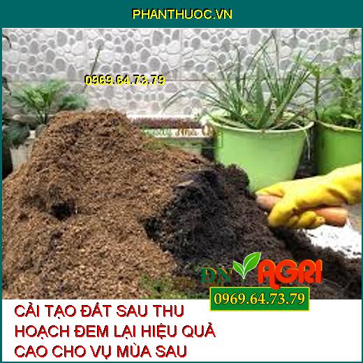 CẢI TẠO ĐẤT SAU THU HOẠCH ĐEM LẠI HIỆU QUẢ CAO CHO VỤ MÙA SAU