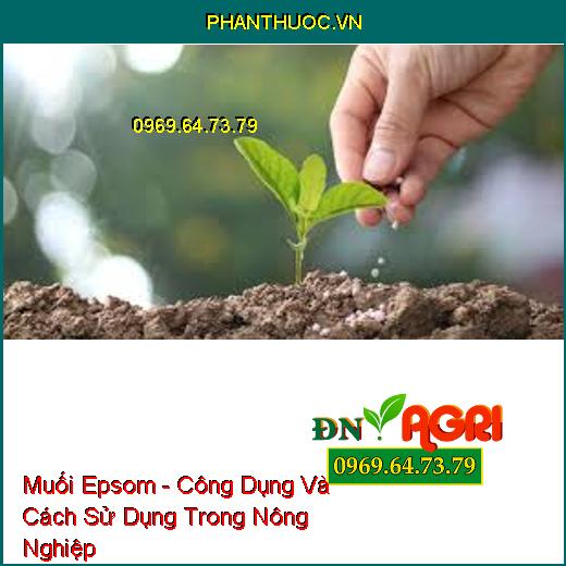 Muối Epsom - Công Dụng Và Cách Sử Dụng Trong Nông Nghiệp