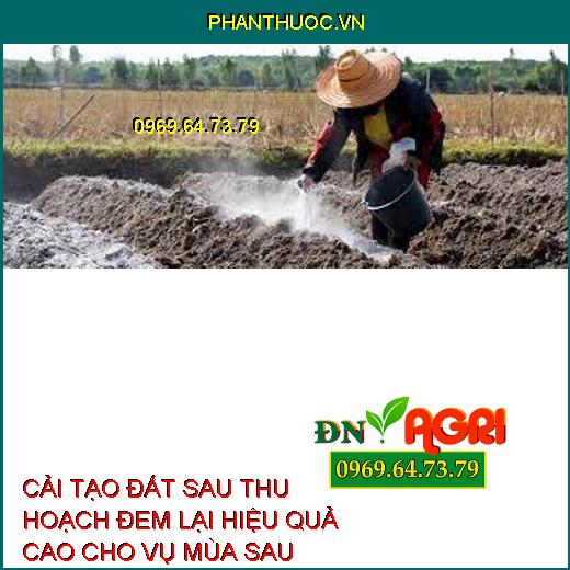 CẢI TẠO ĐẤT SAU THU HOẠCH ĐEM LẠI HIỆU QUẢ CAO CHO VỤ MÙA SAU