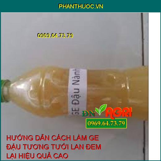 HƯỚNG DẪN CÁCH LÀM GE ĐẬU TƯƠNG TƯỚI LAN ĐEM LẠI HIỆU QUẢ CAO