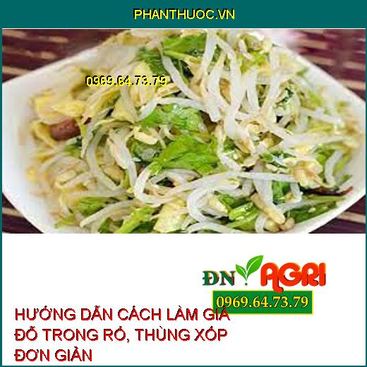 HƯỚNG DẪN CÁCH LÀM GIÁ ĐỖ TRONG RỔ, THÙNG XỐP ĐƠN GIẢN