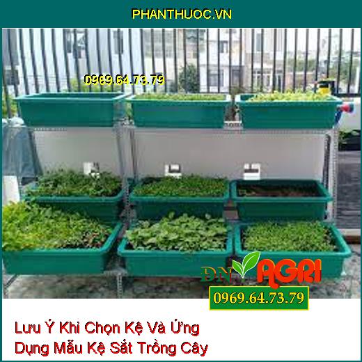 Lưu Ý Khi Chọn Kệ Và Ứng Dụng Mẫu Kệ Sắt Trồng Cây