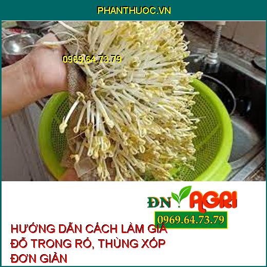 HƯỚNG DẪN CÁCH LÀM GIÁ ĐỖ TRONG RỔ, THÙNG XỐP ĐƠN GIẢN