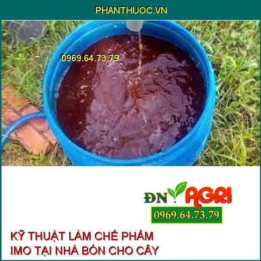 KỸ THUẬT LÀM CHẾ PHẨM IMO TẠI NHÀ BÓN CHO CÂY 