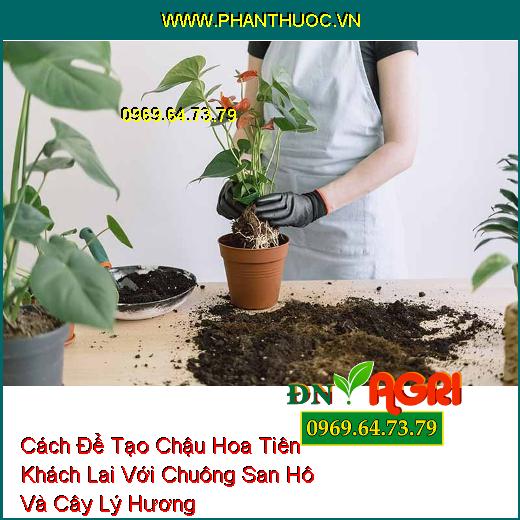 Cách Để Tạo Chậu Hoa Tiên Khách Lai Với Chuông San Hô Và Cây Lý Hương