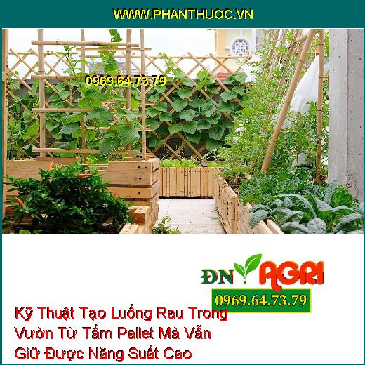 Kỹ Thuật Tạo Luống Rau Trong Vườn Từ Tấm Pallet Mà Vẫn Giữ Được Năng Suất Cao