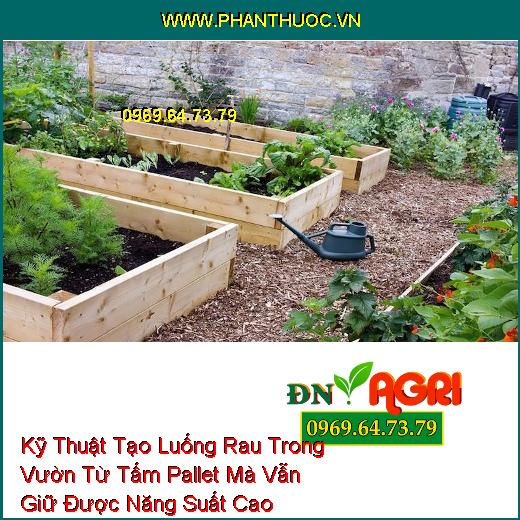 Kỹ Thuật Tạo Luống Rau Trong Vườn Từ Tấm Pallet Mà Vẫn Giữ Được Năng Suất Cao