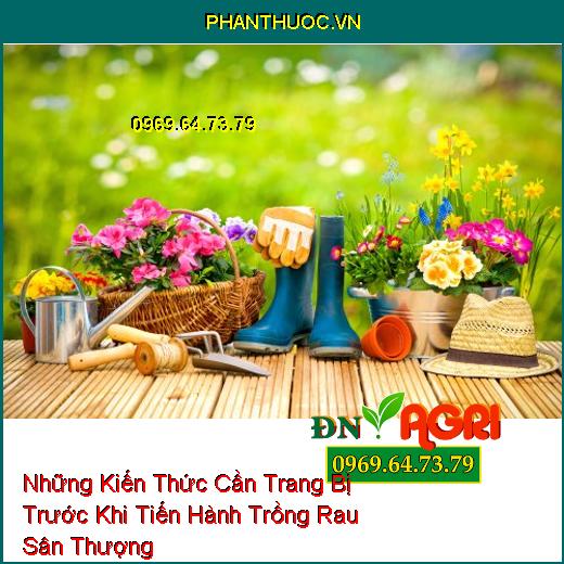 Những Kiến Thức Cần Trang Bị Trước Khi Tiến Hành Trồng Rau Sân Thượng