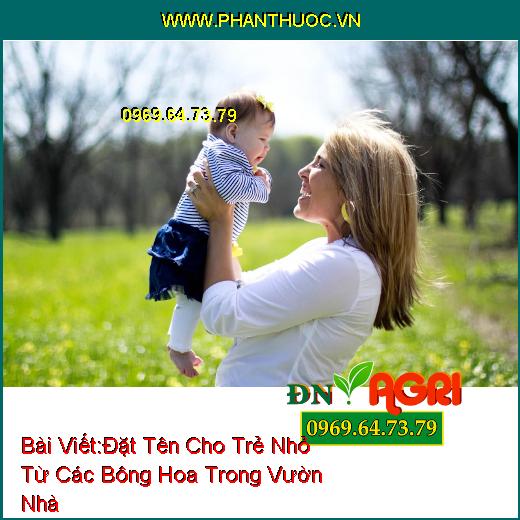 Đặt Tên Cho Trẻ Nhỏ Từ Các Bông Hoa Trong Vườn Nhà