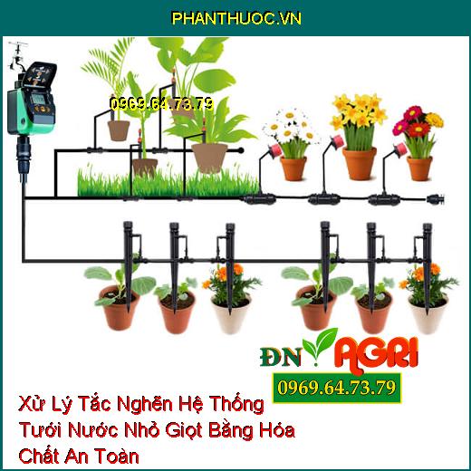 Xử Lý Tắc Nghẽn Hệ Thống Tưới Nước Nhỏ Giọt Bằng Hóa Chất An Toàn