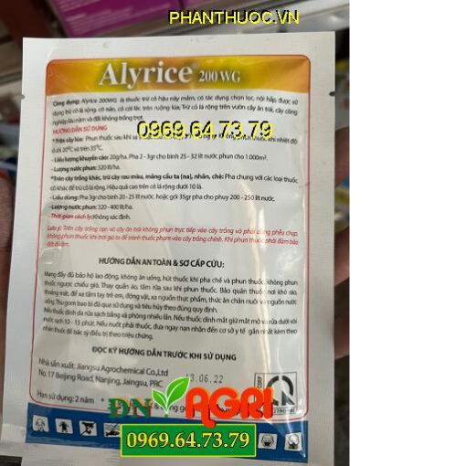 ALYRICE 200WG- Trừ Cỏ Hậu Nảy Mầm- Trừ Cỏ Lá Rộng- Cỏ Cói Lác Trên Lúa