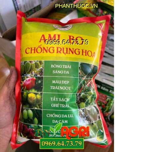 AMI BO Chống Rụng Hoa- Bóng Trái, Sáng Da- Màu Đẹp, Trái Ngọt- Tẩy Sạch Ghẻ Trái