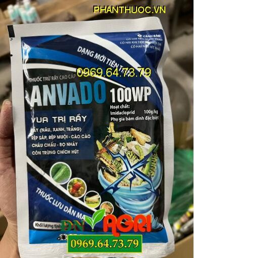 ANVADO 100WP- Đặc Trị Rầy Nâu- Rệp Sáp- Cào Cào- Bọ Nhảy- Côn Trùng Chích Hút