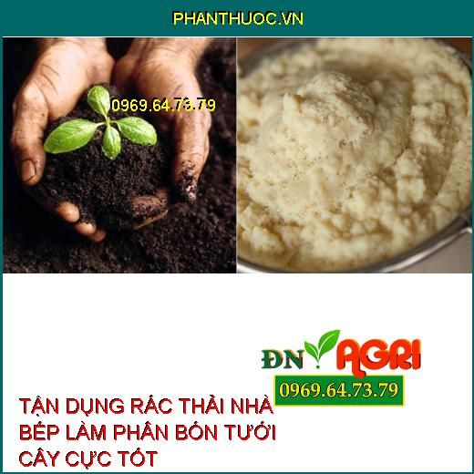 TẬN DỤNG RÁC THẢI NHÀ BẾP LÀM PHÂN BÓN TƯỚI CÂY CỰC TỐT