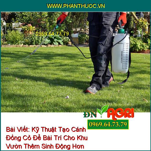 Kỹ Thuật Tạo Cánh Đồng Cỏ Để Bài Trí Cho Khu Vườn Thêm Sinh Động Hơn