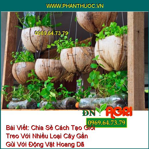 Chia Sẻ Cách Tạo Giỏi Treo Với Nhiều Loại Cây Gần Gủi Với Động Vật Hoang Dã Trong Vườn