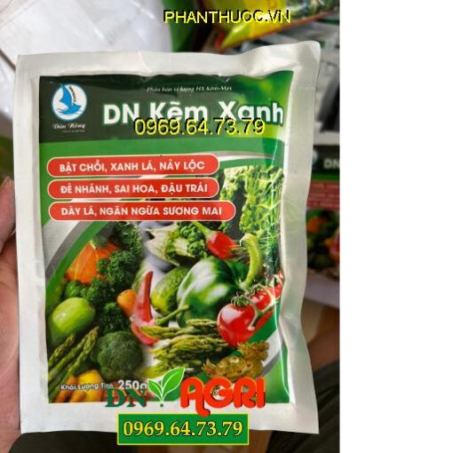 DN Kẽm Xanh- Bật Chồi Mạnh- Xanh Lá- Phát Hoa Nhiều- Đậu Trái- Ngừa Sương Mai