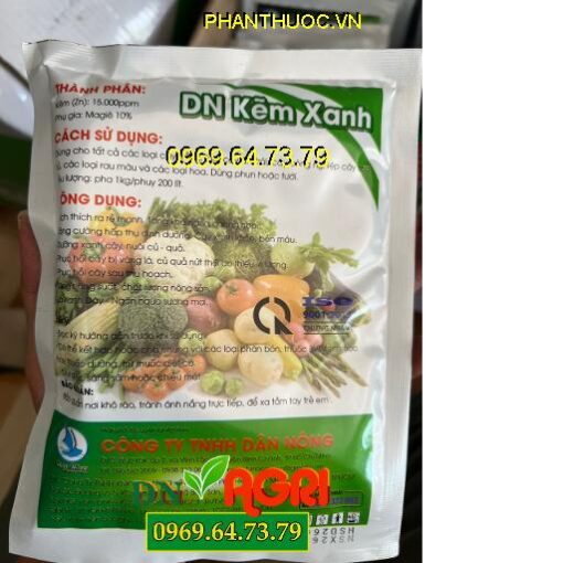 DN Kẽm Xanh- Bật Chồi Mạnh- Xanh Lá- Phát Hoa Nhiều- Đậu Trái- Ngừa Sương Mai