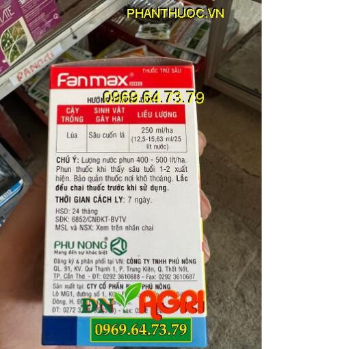 FANMAX 350SC- Đặc Trị Sâu Cuốn Lá- Sâu Đục Bẹ- Sâu Cuốn Lá Nhỏ