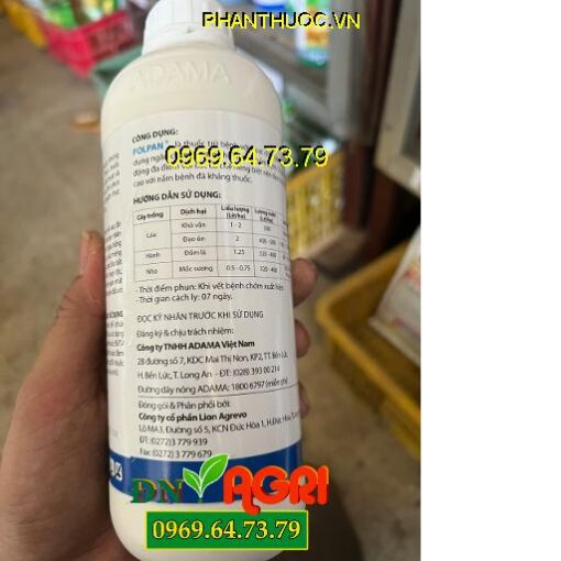 FOLPAN 50SC- Đặc Trị Khô Vằn- Đạo Ôn- Đốm Lá- Mốc Sương