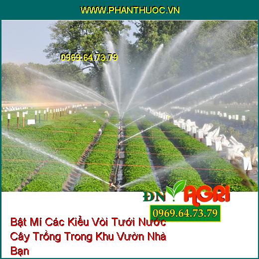 Bật Mí Các Kiểu Vòi Tưới Nước Cây Trồng Trong Khu Vườn Nhà Bạn