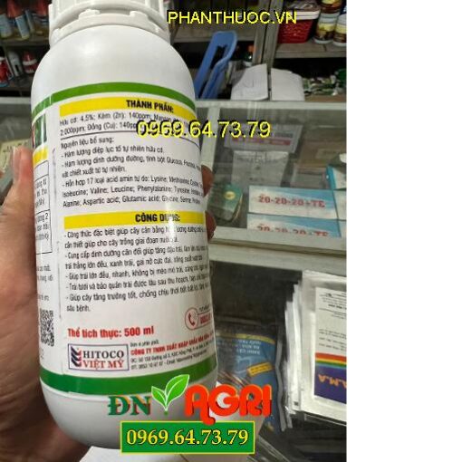 HITOCO 25 AMINO Hữu Cơ- Ngăn Rụng Trái -Lớn Trái- Màu Trái Đẹp- Tăng Hương Vị