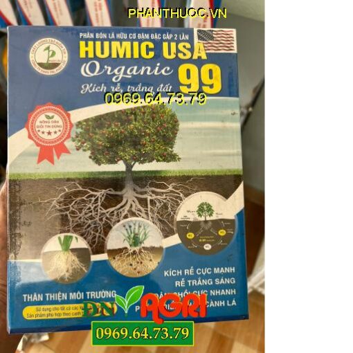 HUMIC USA 99- Kích Rễ Mạnh- Hạ Phèn- Phát Triển Thân, Lá, Cành- Lớn Trái- Nặng Hạt