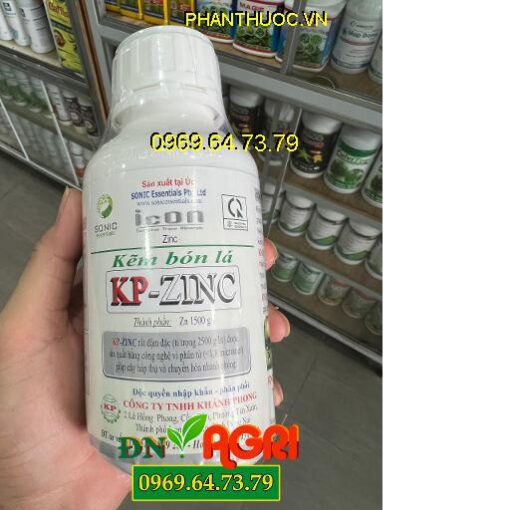 ICON ZINC Kẽm Bón Lá KP-ZINC- Tăng Năng Suất- Tăng Đậu Quả- Chống Xoăn Lá