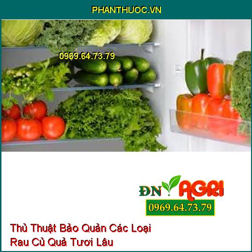 Thủ Thuật Bảo Quản Các Loại Rau Củ Quả Tươi Lâu