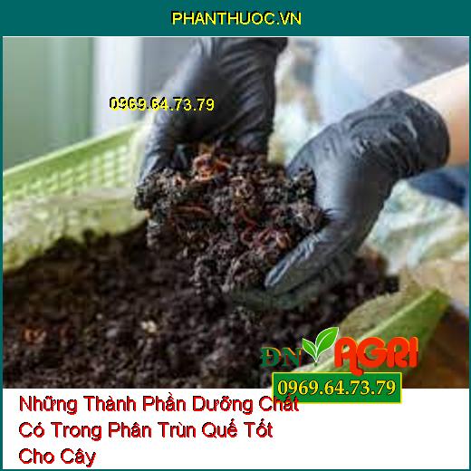 Những Thành Phần Dưỡng Chất Có Trong Phân Trùn Quế Tốt Cho Cây