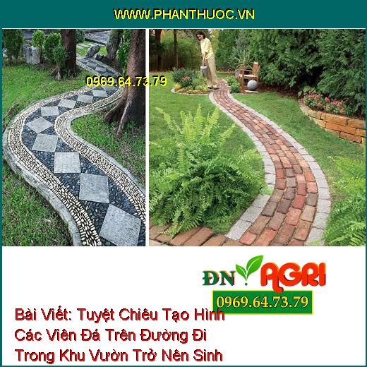 Tuyệt Chiêu Tạo Hình Các Viên Đá Trên Đường Đi Trong Khu Vườn Trở Nên Sinh Động Hơn