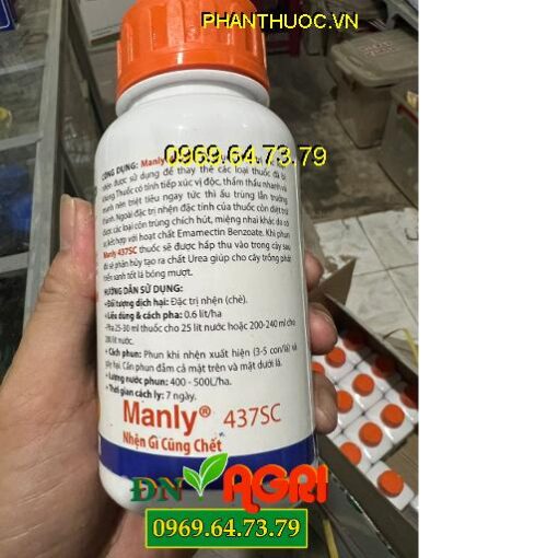 MANLY 437SC- Đặc Trị Nhện Đỏ- Nhện Non Và Trưởng Thành- Bọ Trĩ- Côn Trùng Chích Hút