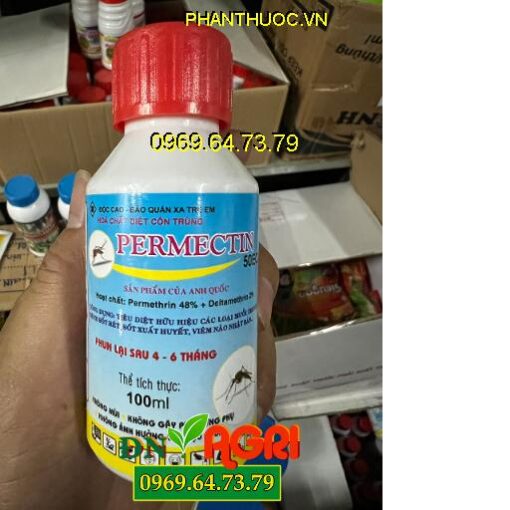 PERMECTIN 50EC- Đặc Trị Côn Trùng Gây Hại- Tiêu Diệt Muỗi, Ruồi, Kiến, Gián