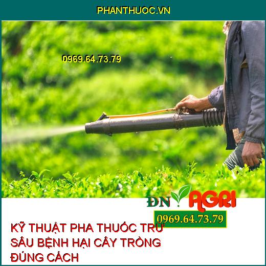 KỸ THUẬT PHA THUỐC TRỪ SÂU BỆNH HẠI CÂY TRỒNG ĐÚNG CÁCH