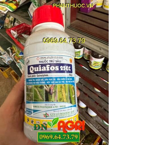 QUIAFOS 25EC - Đặc Trị Nhện Gié- Sâu Đục Bẹ- Sâu Cuốn Lá- Sâu Khoang