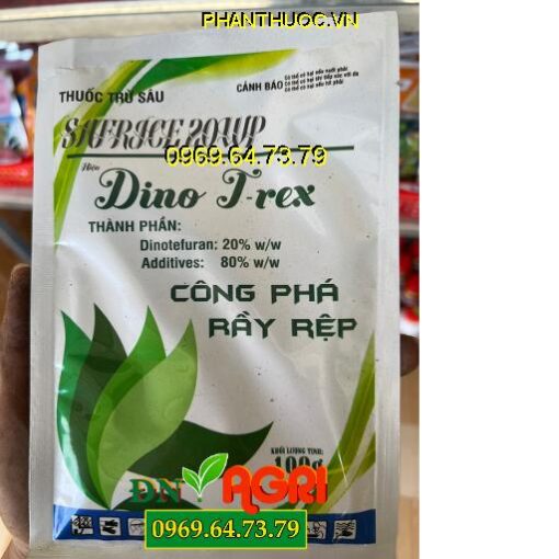 SAFRICE 20WP DINO T-REX- Đặc Trị Rầy Xanh- Rệp Sáp- Bọ Trĩ- Rầy Nâu- Rầy Cánh Trắng