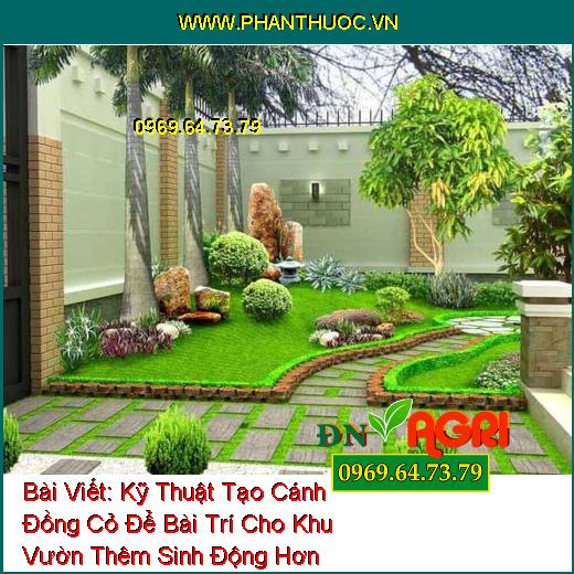 Kỹ Thuật Tạo Cánh Đồng Cỏ Để Bài Trí Cho Khu Vườn Thêm Sinh Động Hơn