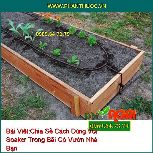 Chia Sẻ Cách Dùng Vòi Soaker Trong Bãi Cỏ Vườn Nhà Bạn