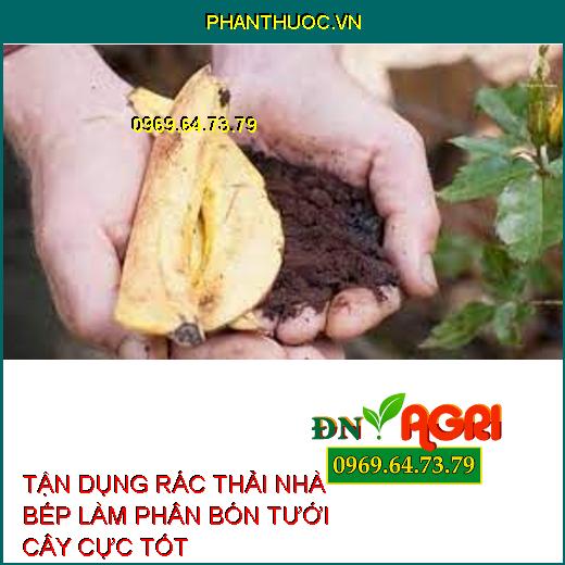 TẬN DỤNG RÁC THẢI NHÀ BẾP LÀM PHÂN BÓN TƯỚI CÂY CỰC TỐT