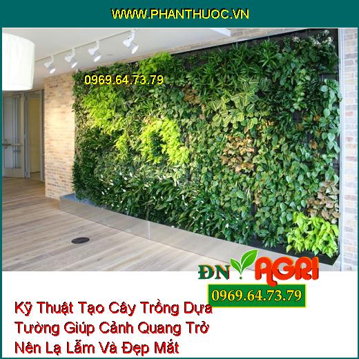 Kỹ Thuật Tạo Cây Trồng Dựa Tường Giúp Cảnh Quang Trở Nên Lạ Lẫm Và Đẹp Mắt