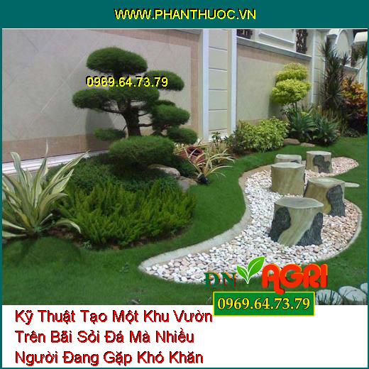 Kỹ Thuật Tạo Một Khu Vườn Trên Bãi Sỏi Đá Mà Nhiều Người Đang Gặp Khó Khăn