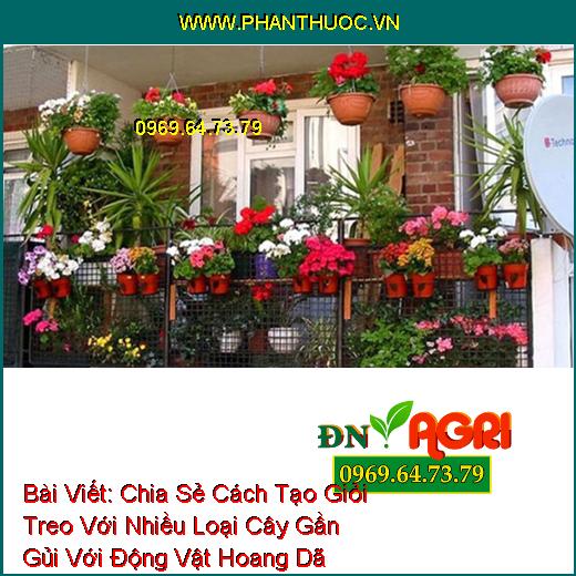 Chia Sẻ Cách Tạo Giỏi Treo Với Nhiều Loại Cây Gần Gủi Với Động Vật Hoang Dã Trong Vườn