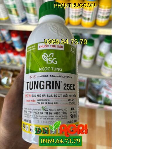 TUNGRIN 25EC- Đặc Trị Sâu Keo- Bọ Xít Muỗi- Sâu Cuốn Lá- Rầy Nâu- Ruồi Vàng