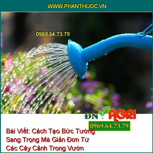 Cách Tạo Bức Tường Sang Trọng Mà Giản Đơn Từ Các Cây Cảnh Trong Vườn