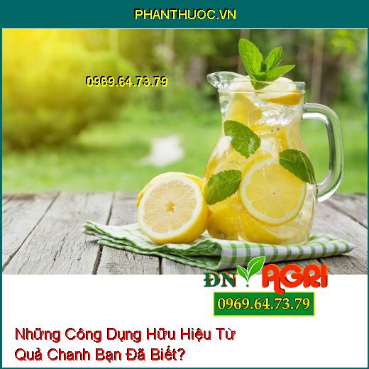 Những Công Dụng Hữu Hiệu Từ Quả Chanh Bạn Đã Biết?