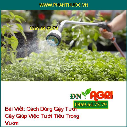 Cách Dùng Gậy Tưới Cây Giúp Việc Tưới Tiêu Trong Vườn